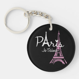 Ich liebe Paris Eiffelturm Frankreich Französisch  Schlüsselanhänger