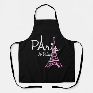 Ich liebe Paris Eiffelturm Frankreich Französische Schürze