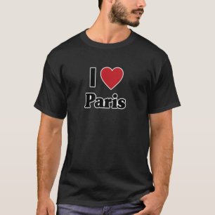 ICH LIEBE PARIS Frankreich Europa mit rotem Liebes T-Shirt