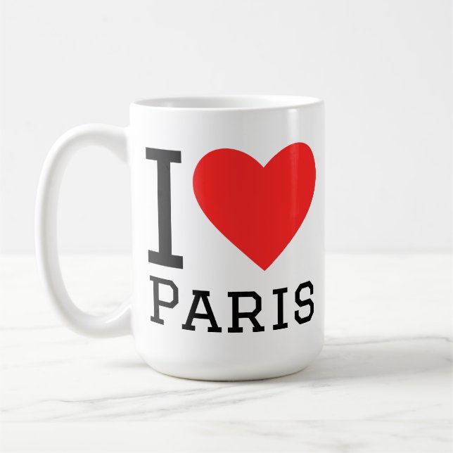 Ich liebe Paris Kaffeetasse (Links)