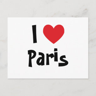 Ich liebe Paris Postkarte