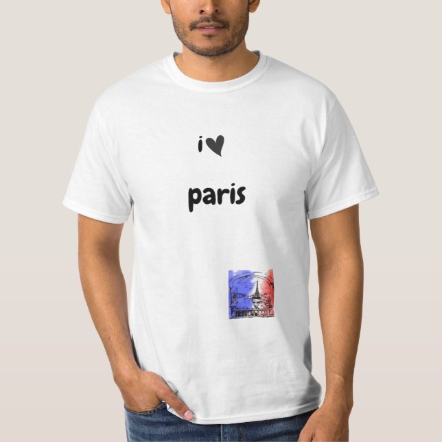 Ich liebe Paris T-Shirt (Vorderseite)