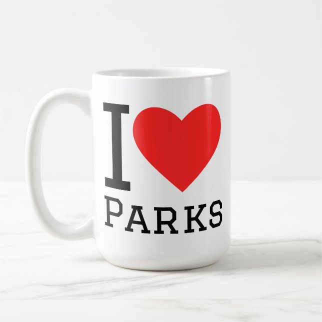 Ich liebe Parks Kaffeetasse (Links)