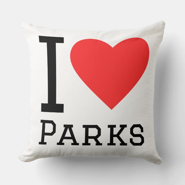 Ich liebe Parks Kissen (Vorderseite)