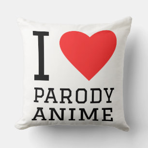 Ich liebe Parodie-Anime Kissen
