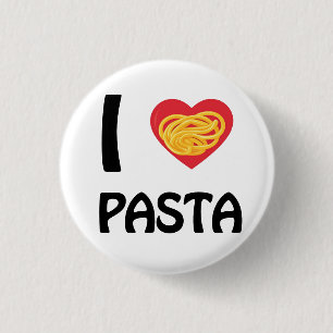 Ich liebe Pasta Button