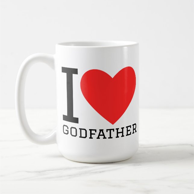 Ich liebe Pate Kaffeetasse (Links)