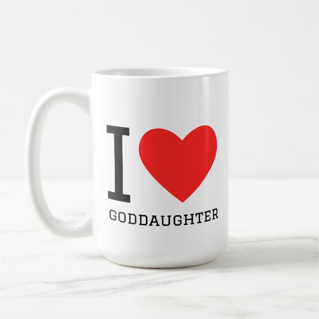 Ich liebe Patentochter  Kaffeetasse (Links)