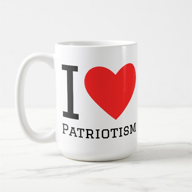 Ich liebe Patriotismus Kaffeetasse (Links)