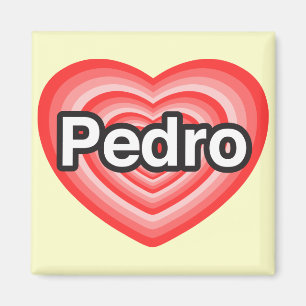 Ich Liebe Pedro. Ich Liebe dir Pedro. Herz Magnet