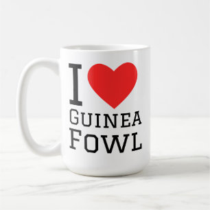 Ich liebe Perlhühner Kaffeetasse