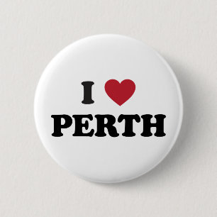Ich liebe Perth Australien Button
