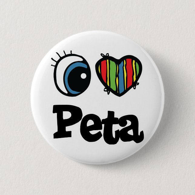 Ich liebe Peta Button (Vorderseite)
