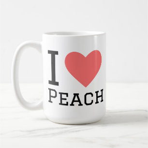 Ich liebe Pfirsich  Kaffeetasse