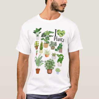 Ich liebe Pflanzen Basic T-Shirt