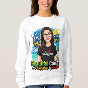 Ich liebe Philippinen Sweatshirt