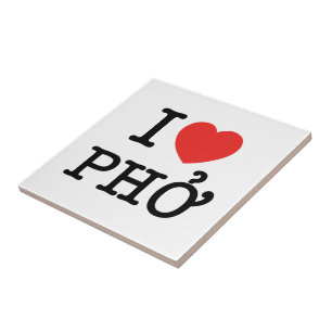Ich liebe Pho Fliese