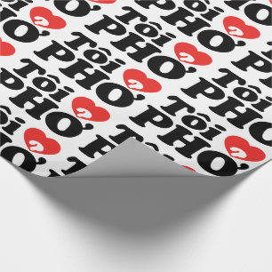 Ich liebe Pho (Tiếng Việt) Geschenkpapier
