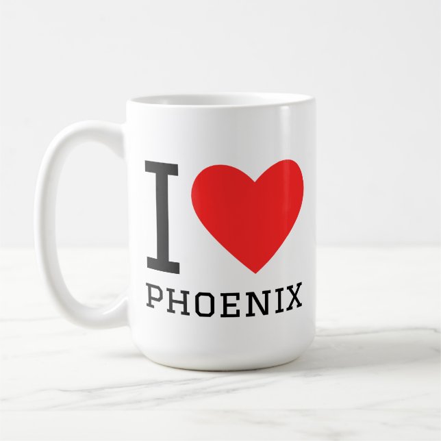 Ich liebe Phoenix  Kaffeetasse (Links)
