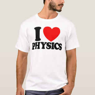 Ich liebe Physik Rotes Herz Lustige Physik T-Shirt
