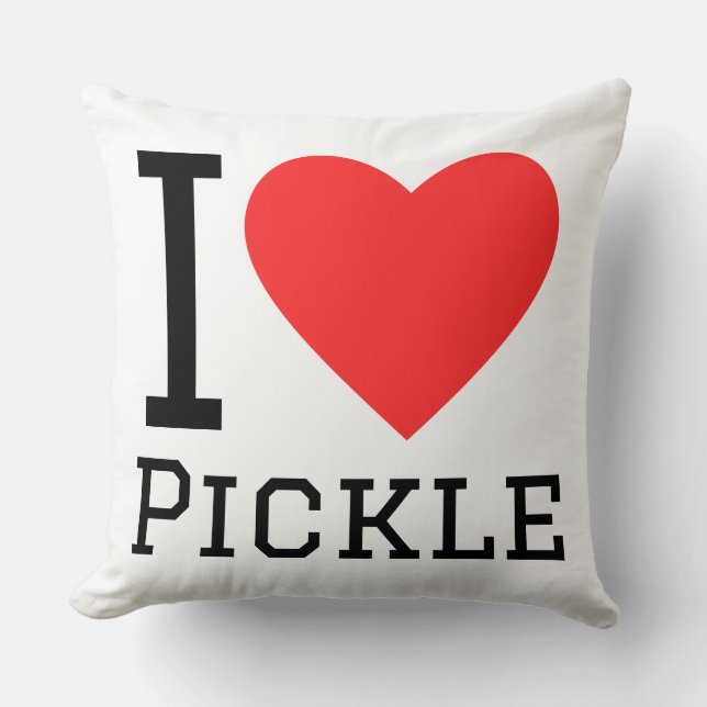 Ich liebe Pickle Kissen (Vorderseite)