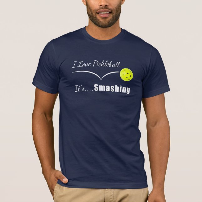 Ich Liebe Pickleball, es ist verschlungen T-Shirt (Vorderseite)