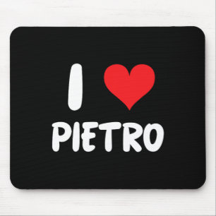 Ich liebe Pietro - Herz - Name  Mousepad