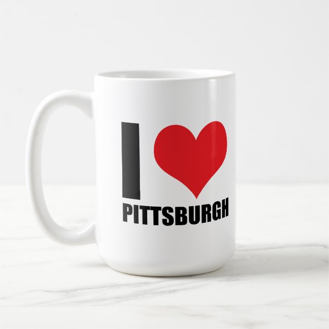 Ich liebe Pittsburg  Kaffeetasse (Links)
