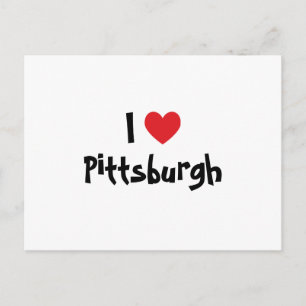 Ich liebe Pittsburgh Postkarte