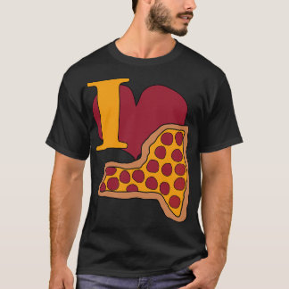 Ich Liebe Pizza aus New York T-Shirt