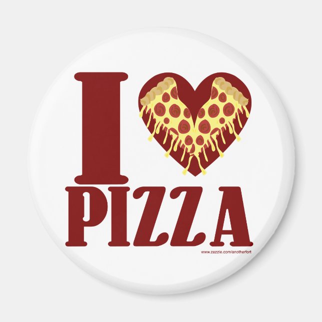 Ich liebe Pizza Magnet (Vorne)