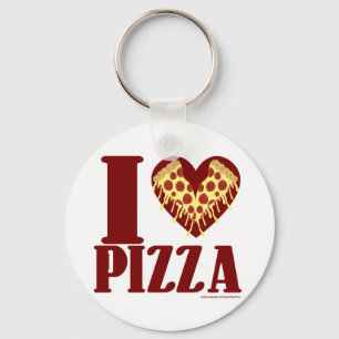 Ich liebe Pizza Schlüsselanhänger