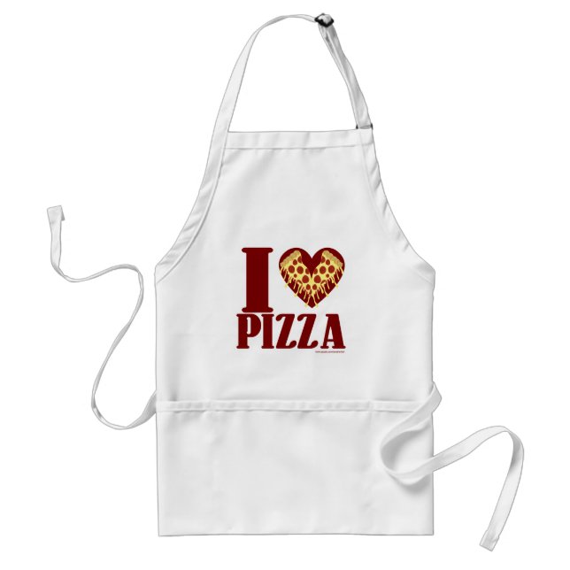 Ich liebe Pizza Schürze (Vorne)