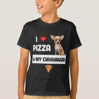Ich Liebe Pizza und mein Chihuahua Dog Besitzer Pe