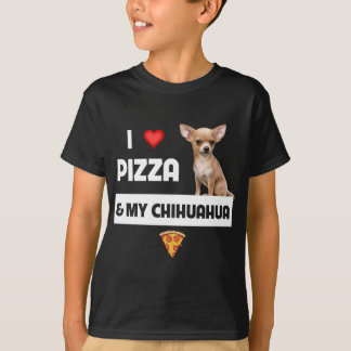Ich Liebe Pizza und mein Chihuahua Dog Besitzer Pe T-Shirt