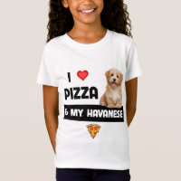 Ich Liebe Pizza und mein Havanese Havapoo Pepperon