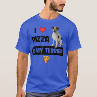 Ich Liebe Pizza und mein Jack Russell Terrier Dog T-Shirt