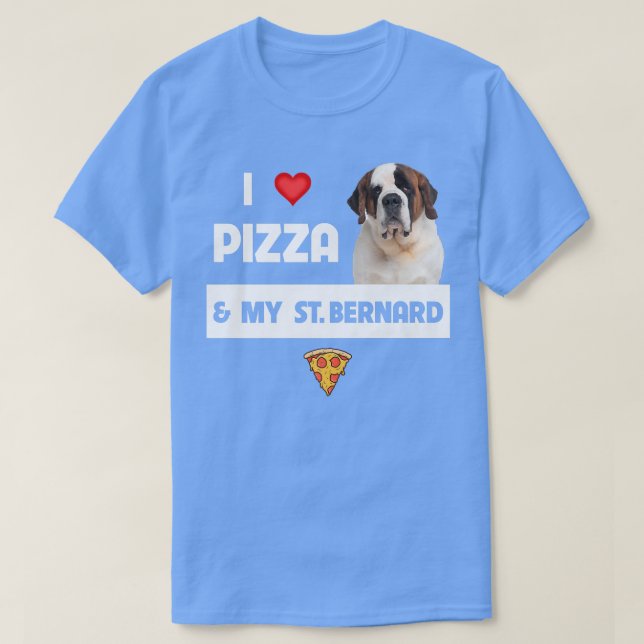Ich Liebe Pizza und mein St 1811253 T-Shirt (Design vorne)