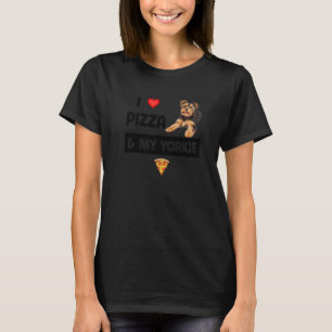 Ich Liebe Pizza und mein Yorkie Dog Pepperoni York T-Shirt
