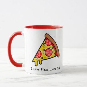 Ich Liebe Pizza.und Sie Funny Tasse