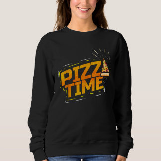 Ich liebe Pizza-Zeit-Pizza Sweatshirt