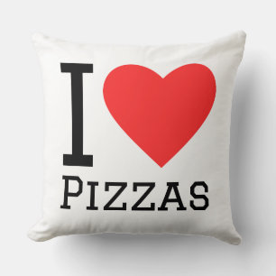 Ich liebe Pizzas Kissen