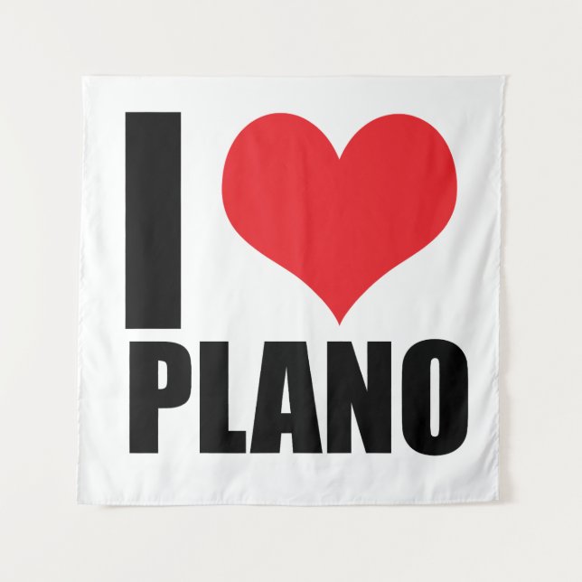 Ich liebe Plano Wandteppich (Vorderseite)