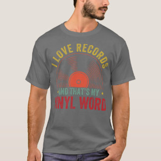 Ich Liebe Platten und das meine Vinyl Word LP Love T-Shirt