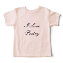 Ich Liebe Poetry Kleinkind's T - Shirt (Cream & Bl
