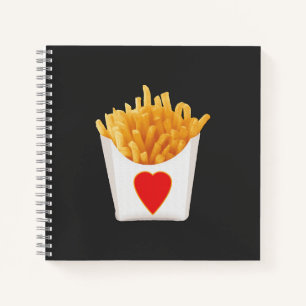 Ich liebe Pommes Frites Notizbuch