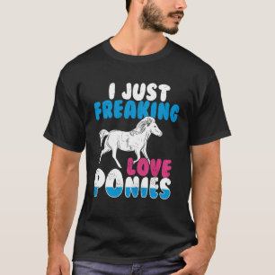 Ich liebe Ponys einfach nur über alles Cute Funny T-Shirt