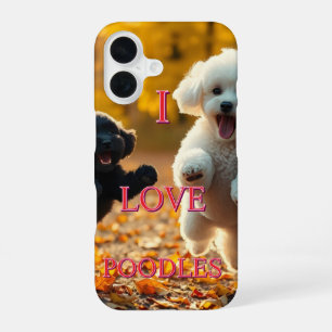Ich liebe Poodles iPhone 16 Hülle