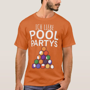 Ich liebe pool Partys Pool Billard Geschenk 5 T-Shirt
