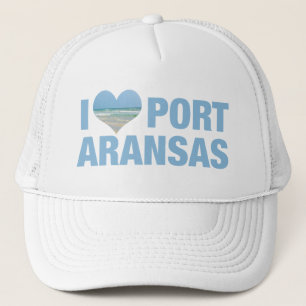 Ich liebe Port Aransas Hübscher Texas Strand Truckerkappe